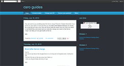 Desktop Screenshot of csro-guides.blogspot.com