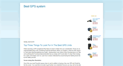 Desktop Screenshot of best-gpssystem.blogspot.com