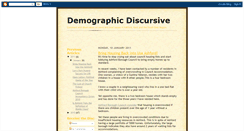 Desktop Screenshot of demographicdiscursive.blogspot.com