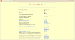 Desktop Screenshot of mightywall.blogspot.com