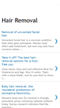 Mobile Screenshot of hairremoving.blogspot.com