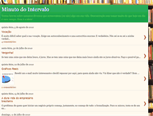 Tablet Screenshot of minutodointervalo.blogspot.com