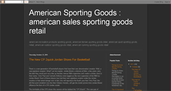 Desktop Screenshot of americansportinggoods.blogspot.com