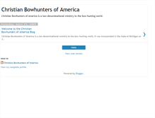 Tablet Screenshot of christianbowhunters.blogspot.com