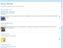Tablet Screenshot of glorywordsministry.blogspot.com