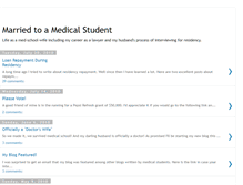 Tablet Screenshot of marriedtoamedicalstudent.blogspot.com