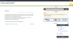 Desktop Screenshot of gotoworknoob.blogspot.com
