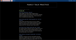 Desktop Screenshot of familytalkpractice.blogspot.com