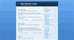 Desktop Screenshot of bestaddresslabels.blogspot.com