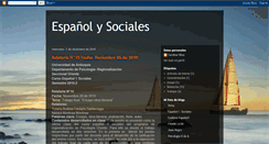 Desktop Screenshot of espanolysociales.blogspot.com