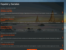 Tablet Screenshot of espanolysociales.blogspot.com