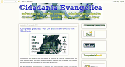 Desktop Screenshot of cidadaniaevangelica.blogspot.com