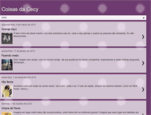Tablet Screenshot of coisasdacecy.blogspot.com