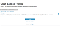 Tablet Screenshot of greatbloggingthemes.blogspot.com