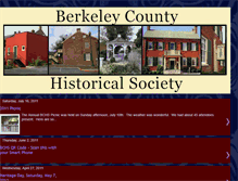 Tablet Screenshot of berkeleycountyhistoricalsociety.blogspot.com