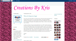 Desktop Screenshot of creationsbykris-kris.blogspot.com