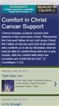 Mobile Screenshot of comfortinchristcancersupport.blogspot.com