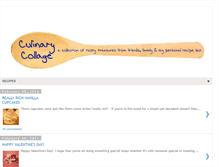 Tablet Screenshot of culinarycollage.blogspot.com