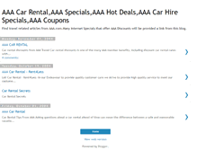 Tablet Screenshot of aaacarrental.blogspot.com