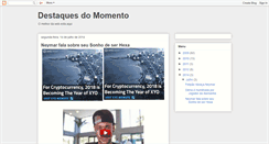 Desktop Screenshot of destaquesaqui.blogspot.com