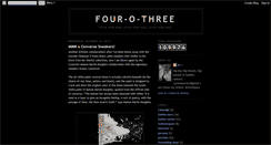 Desktop Screenshot of four-o-three.blogspot.com