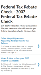 Mobile Screenshot of federaltaxrebatecheck.blogspot.com