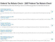 Tablet Screenshot of federaltaxrebatecheck.blogspot.com