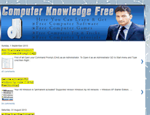 Tablet Screenshot of computerknowledgefree.blogspot.com