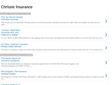 Tablet Screenshot of chrissieinsurance.blogspot.com