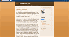 Desktop Screenshot of jeans-for-fat-girls.blogspot.com