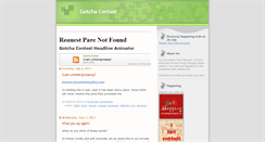 Desktop Screenshot of gotchacontest.blogspot.com