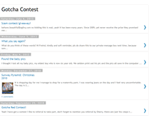 Tablet Screenshot of gotchacontest.blogspot.com