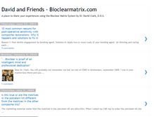 Tablet Screenshot of bioclearmatrixblog.blogspot.com