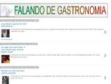 Tablet Screenshot of falandodegastronomia.blogspot.com