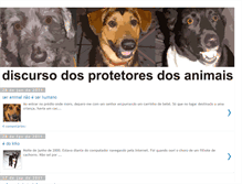 Tablet Screenshot of discursodosprotetoresdosanimais.blogspot.com