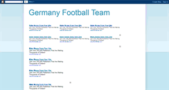 Desktop Screenshot of germanyfootballteam.blogspot.com