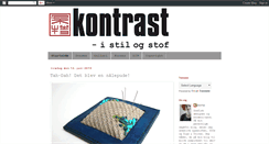 Desktop Screenshot of kontrast-i-stil-og-stof.blogspot.com