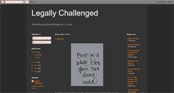 Desktop Screenshot of legallychallenged1.blogspot.com