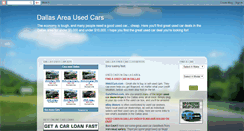 Desktop Screenshot of dallasareausedcars.blogspot.com