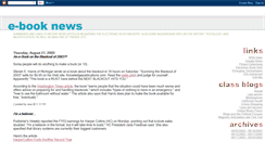 Desktop Screenshot of e-book-news.blogspot.com