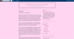 Desktop Screenshot of constancethefive.blogspot.com