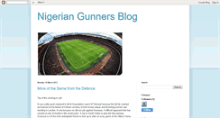 Desktop Screenshot of nigeriangunnersonline.blogspot.com