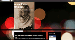 Desktop Screenshot of annieeyles.blogspot.com