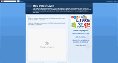 Desktop Screenshot of meuvotoelivre.blogspot.com