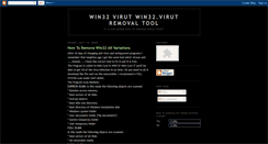 Desktop Screenshot of how-to-remove-win32virut.blogspot.com