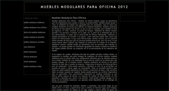 Desktop Screenshot of mueblesmodularesparaoficina.blogspot.com