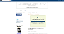 Desktop Screenshot of mademoisellerecessionista.blogspot.com