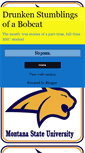 Mobile Screenshot of drunkenstumblingsofabobcat.blogspot.com