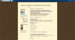 Desktop Screenshot of musicaculturayinstrumentosmusicales.blogspot.com