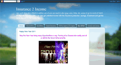 Desktop Screenshot of insurance2income.blogspot.com